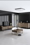 Hanah Home Consola Luxe Nogal y Dorado